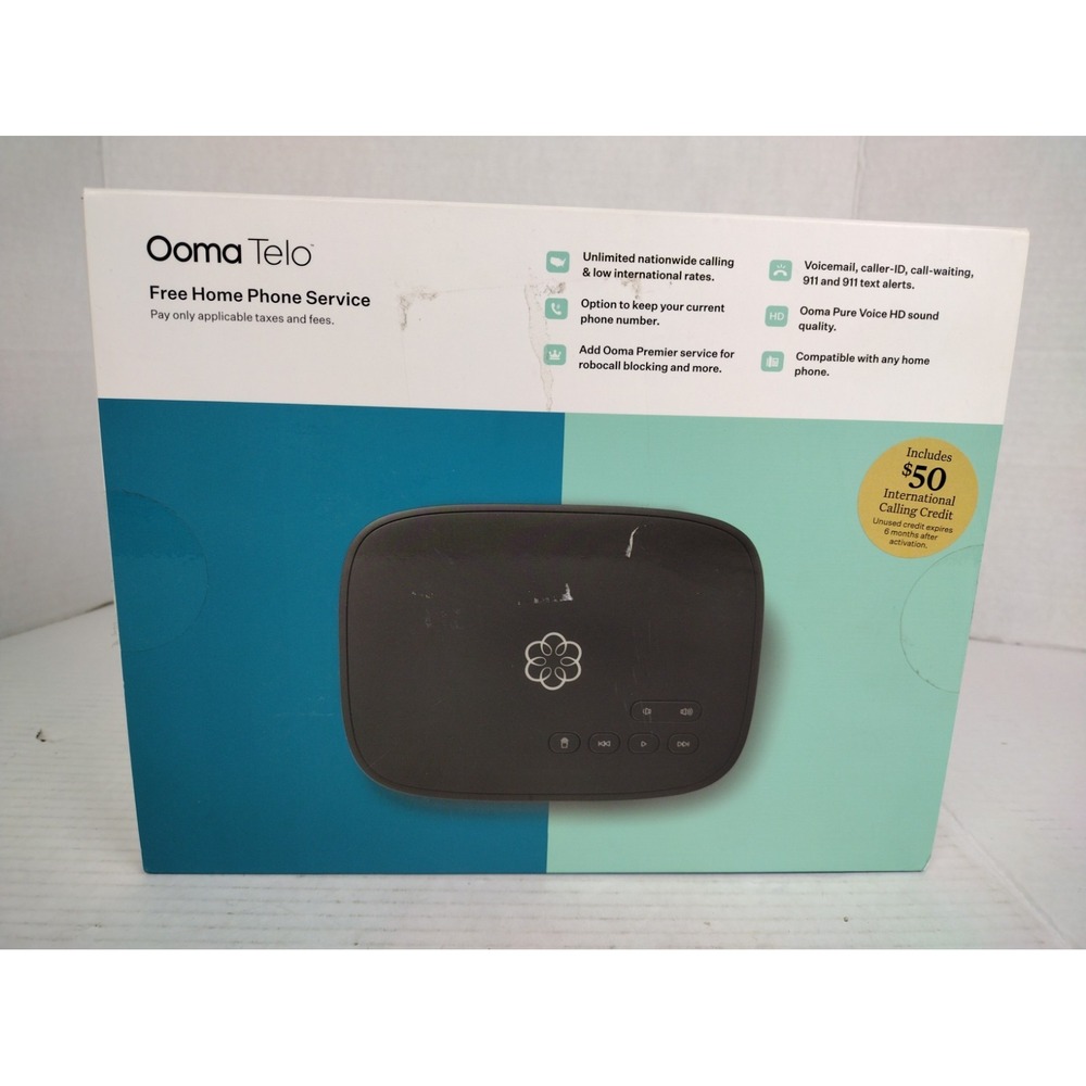 Ooma Telo Smart Home Phone Service New In Open Box